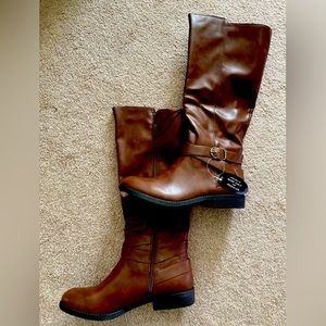 New with Tags- Ladies Style & Co Chestnut Riding Boots Size 8
